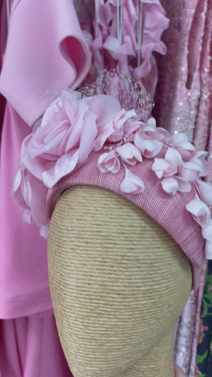 Pink Designers Flower Headband