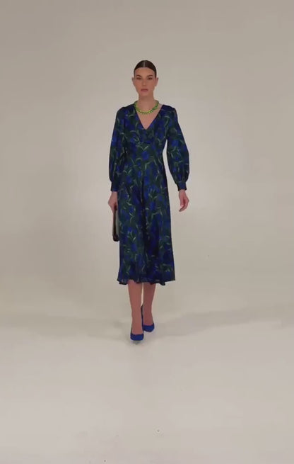 Sacha Drake Ophelia Midi Dress - Forest Floral