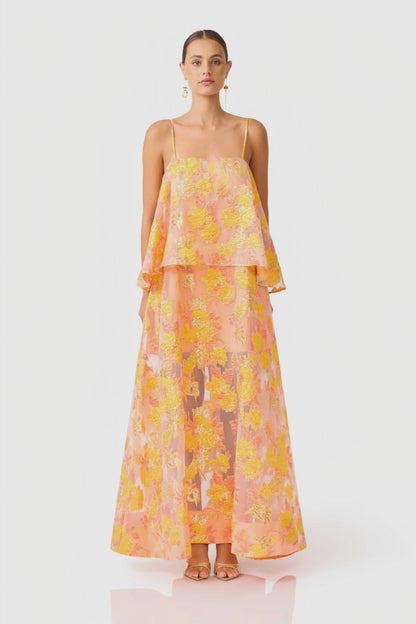 Elliatt Elysia Gown - Orange Floral