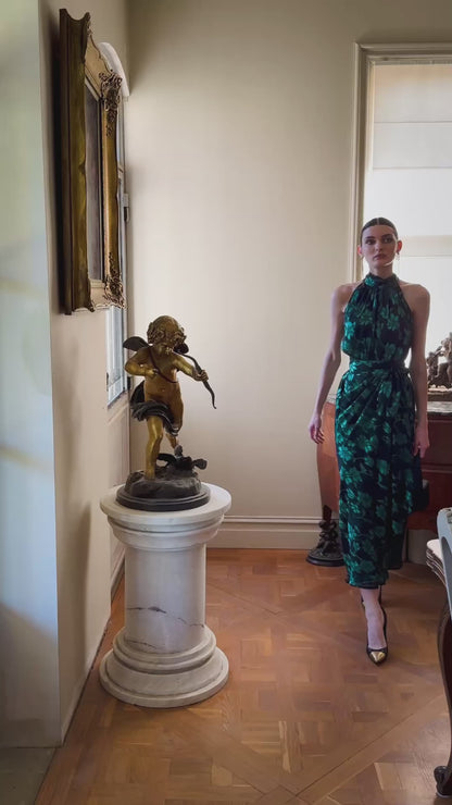 Sacha Drake Aveline Midi Dress - Emerald/Black COMING SOON