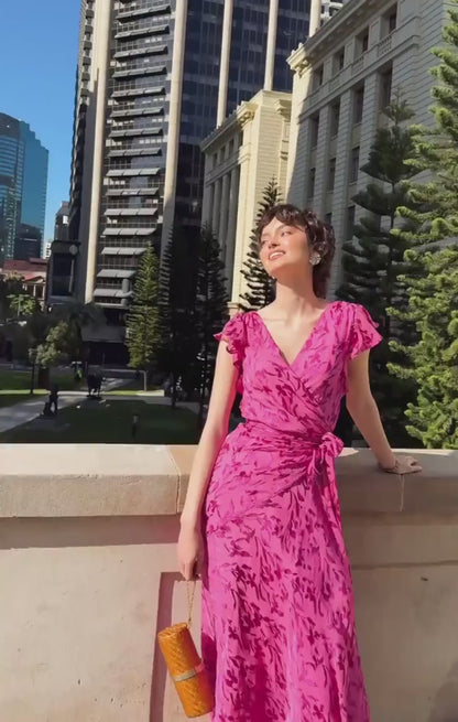 Sacha Drake Bella Rose Maxi Wrap Dress - COMING SOON