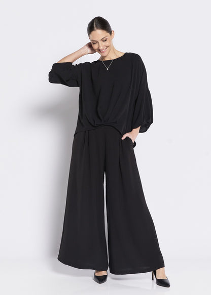 Philosophy Origin Pleat Tunic - Black