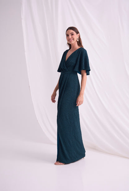 Trellis Lane Rozatos Dress - Teal Green