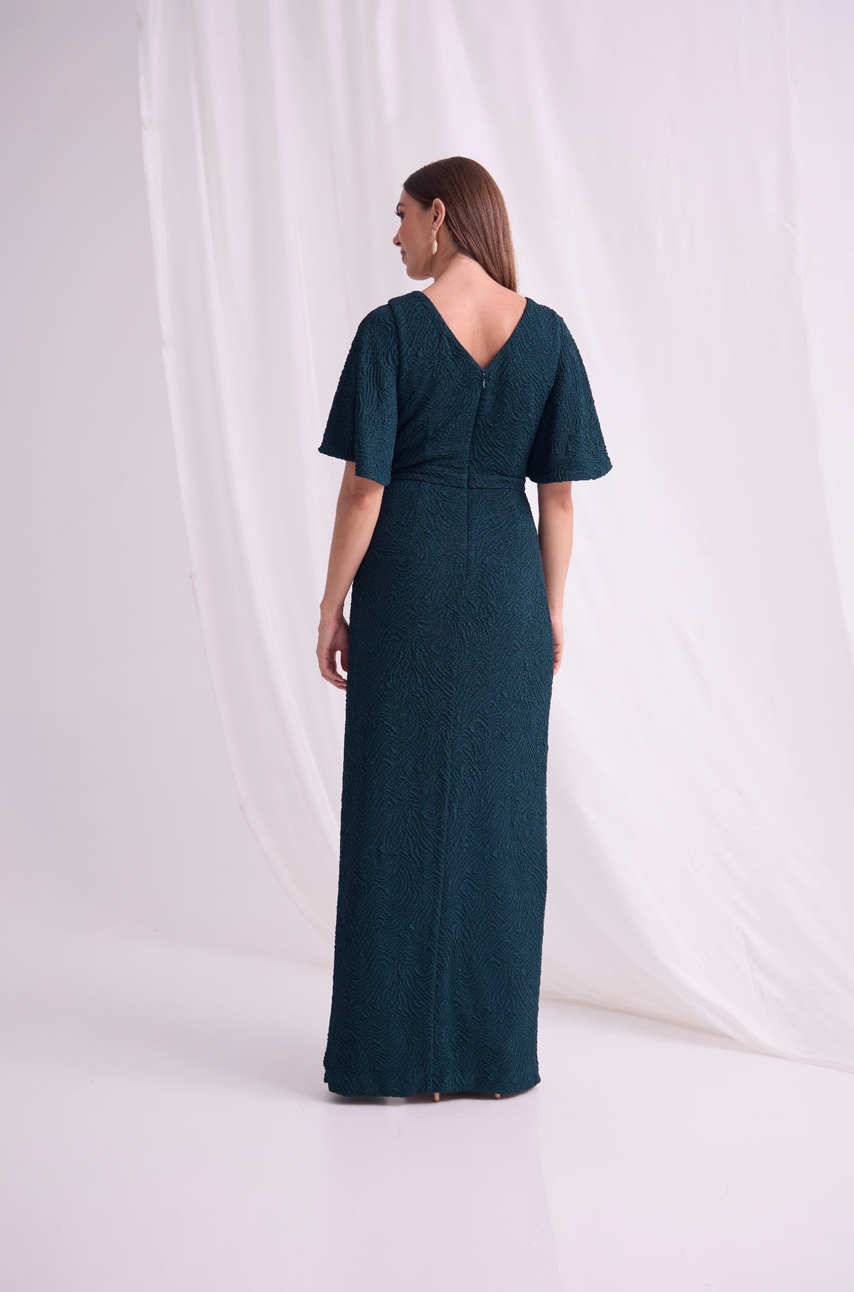 Trellis Lane Rozatos Dress - Teal Green
