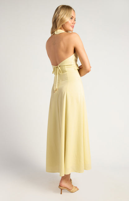 Filomena Frill Dress - Lemon