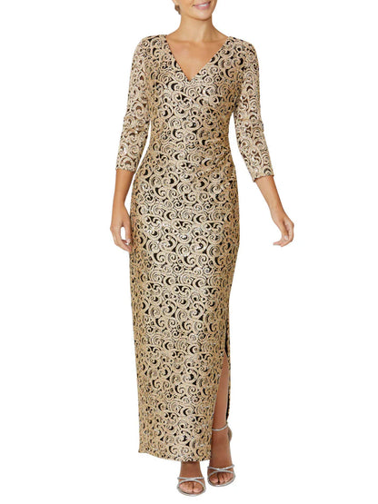 Anthea Crawford Aurelia Gown Stretch Sequin Lace