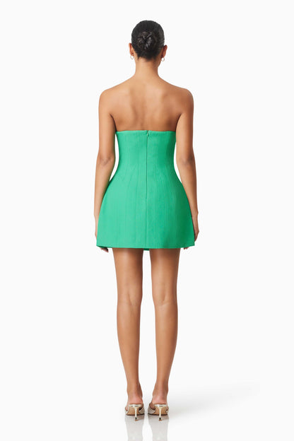 Elliatt Inara Party Mini Dress - Kelly Green