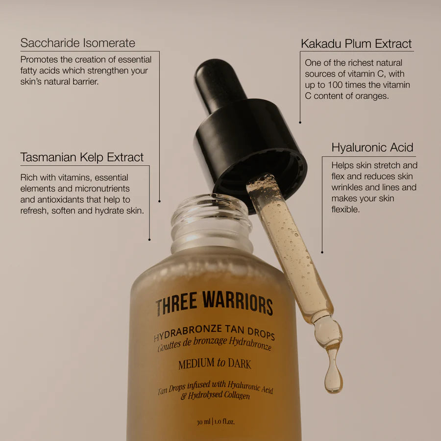 Three Warriors Hydrabronze Tanning Drops