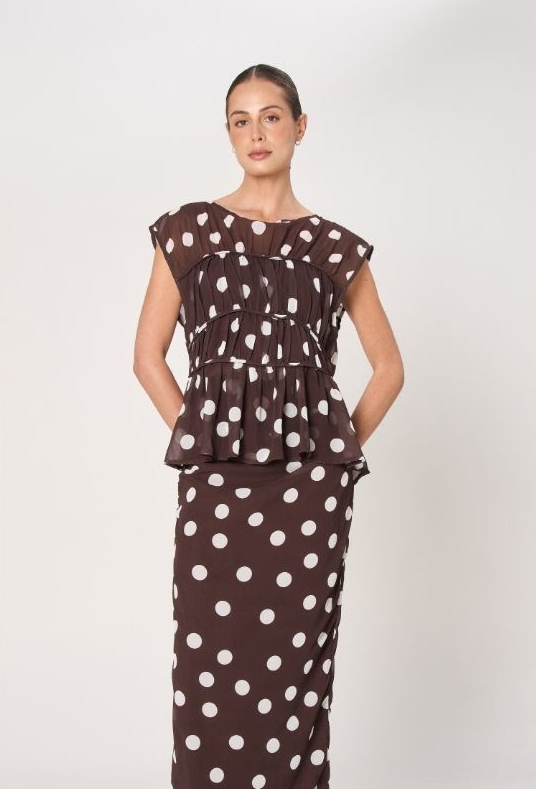 Zara Top - Polka Dot