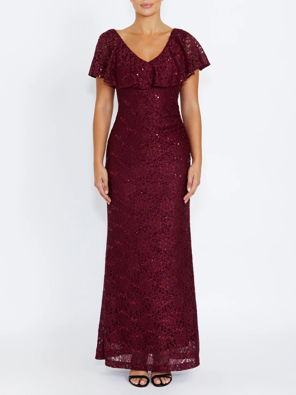Anthea Crawford Trudy Gown - Malbec