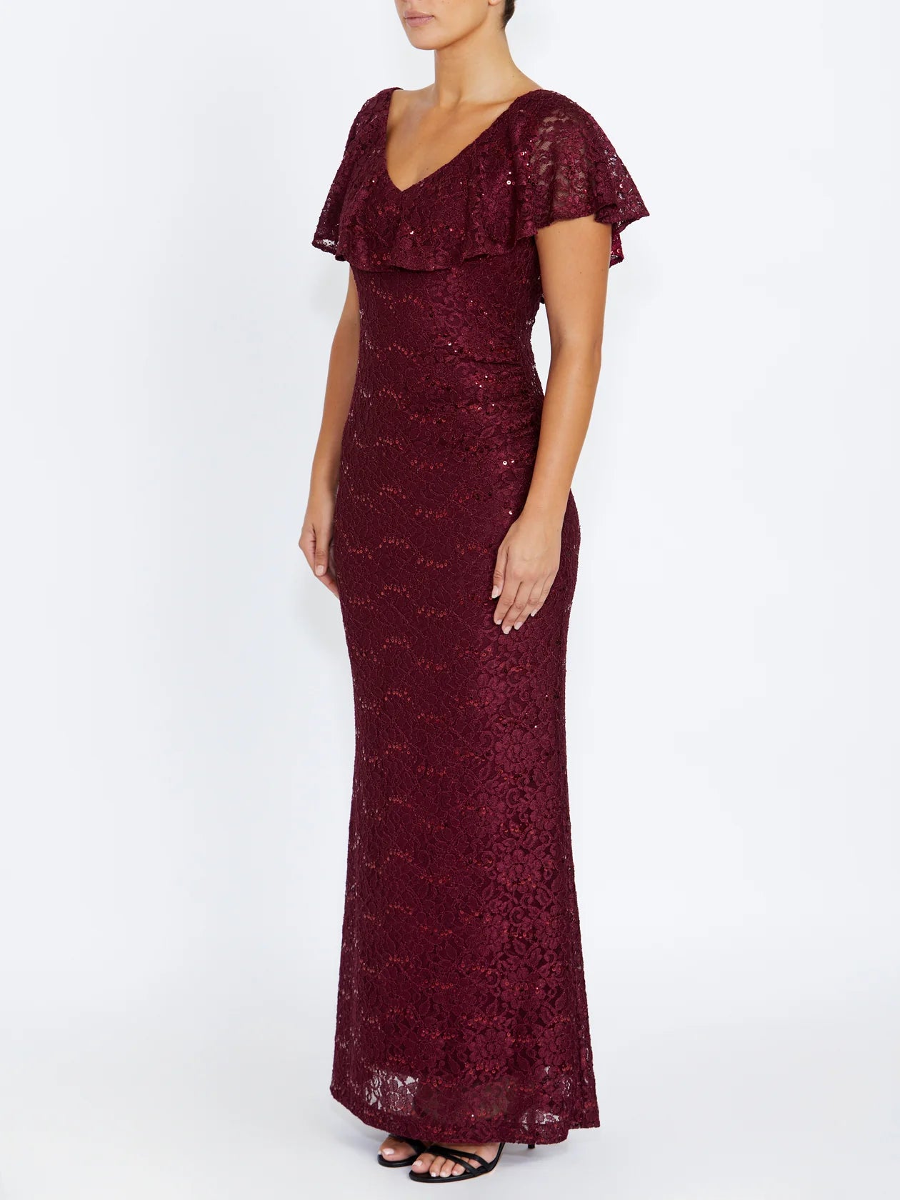 Anthea Crawford Trudy Gown - Malbec