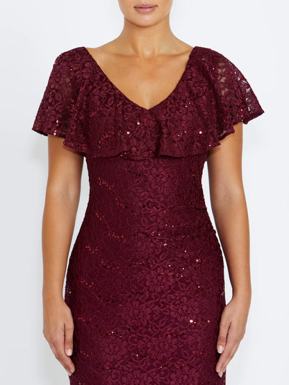 Anthea Crawford Trudy Gown - Malbec