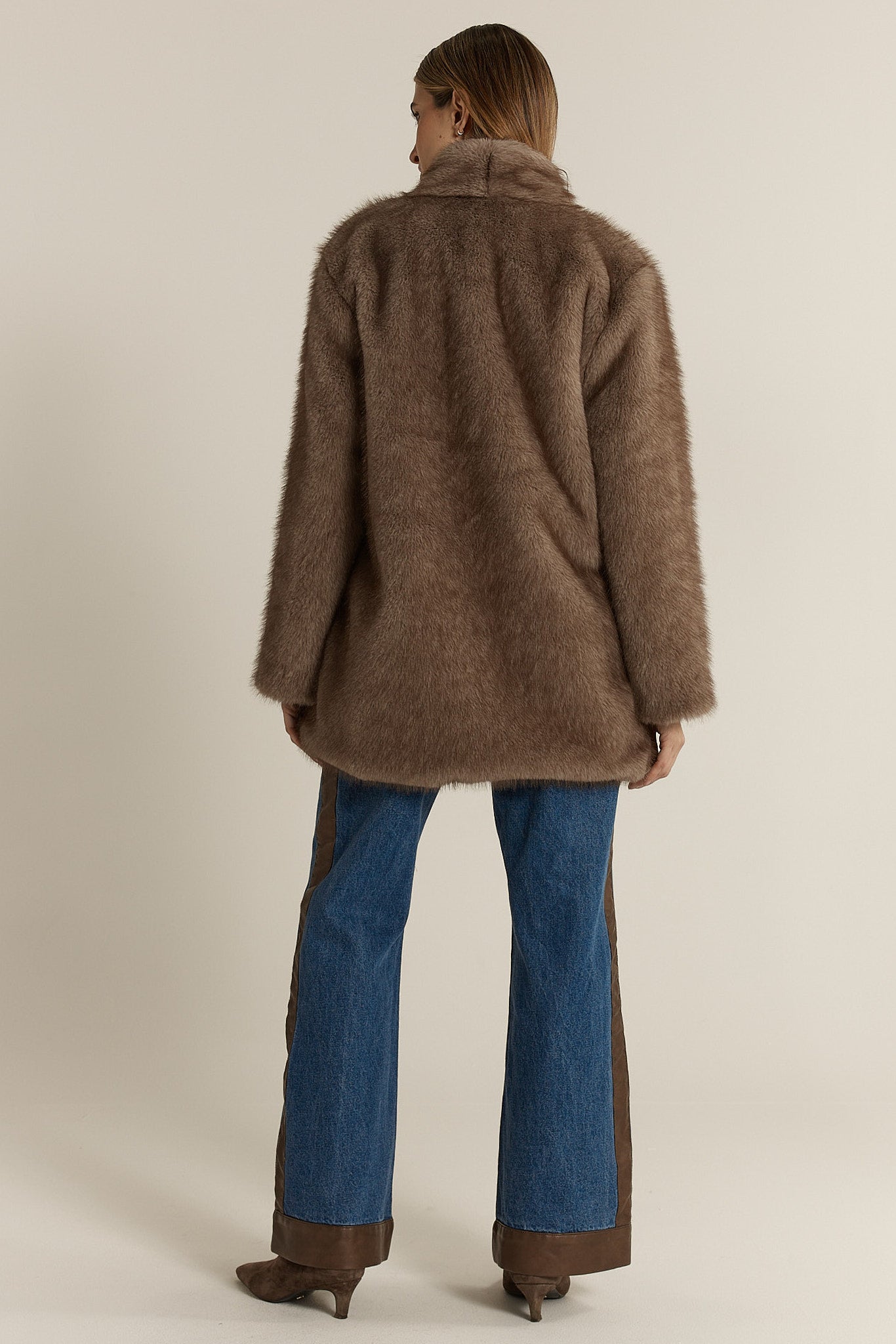 Fate & Beck Beau Faux Fur Coat - Mink