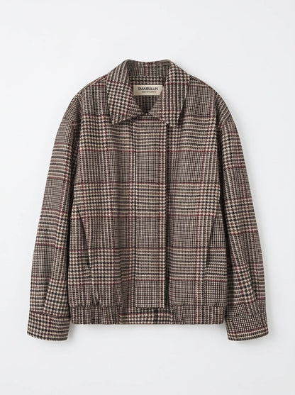 Cansas Check Bomber Jacket