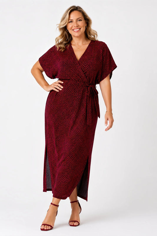 Shimmer & Shine Dress - Red