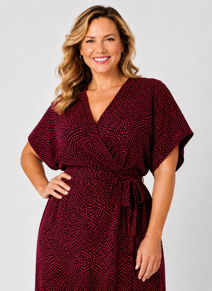 Shimmer & Shine Dress - Red