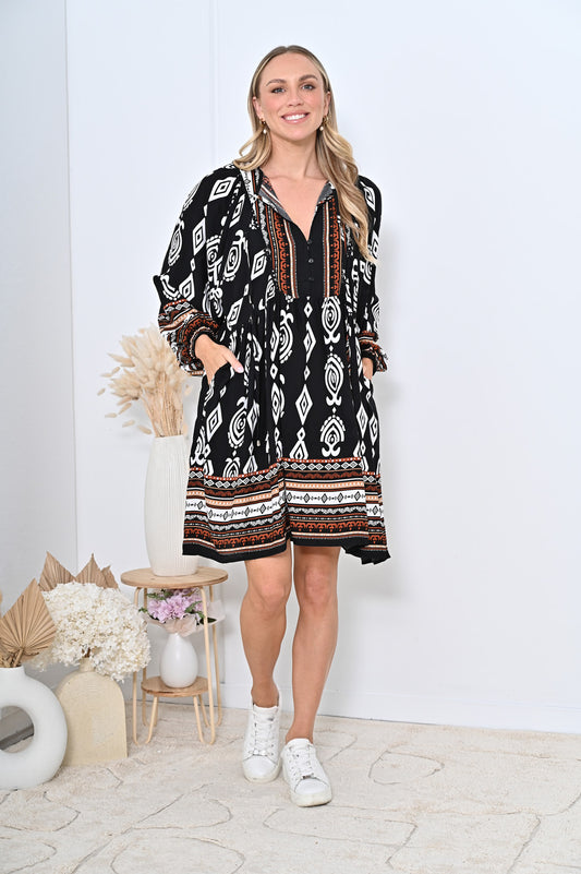 Georgie Mini Dress - Black