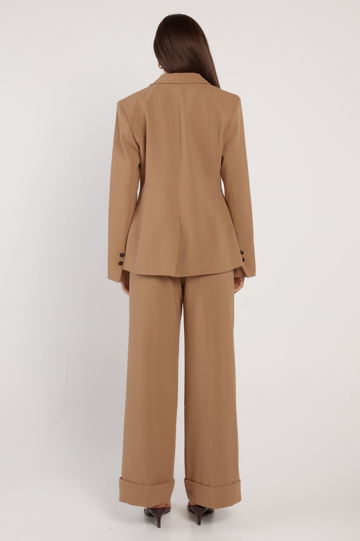Fate & Becker Elka Waisted Blazer - Camel