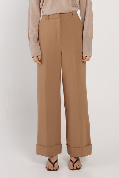 Fate & Becker Elka Wide Leg Pant - Camel