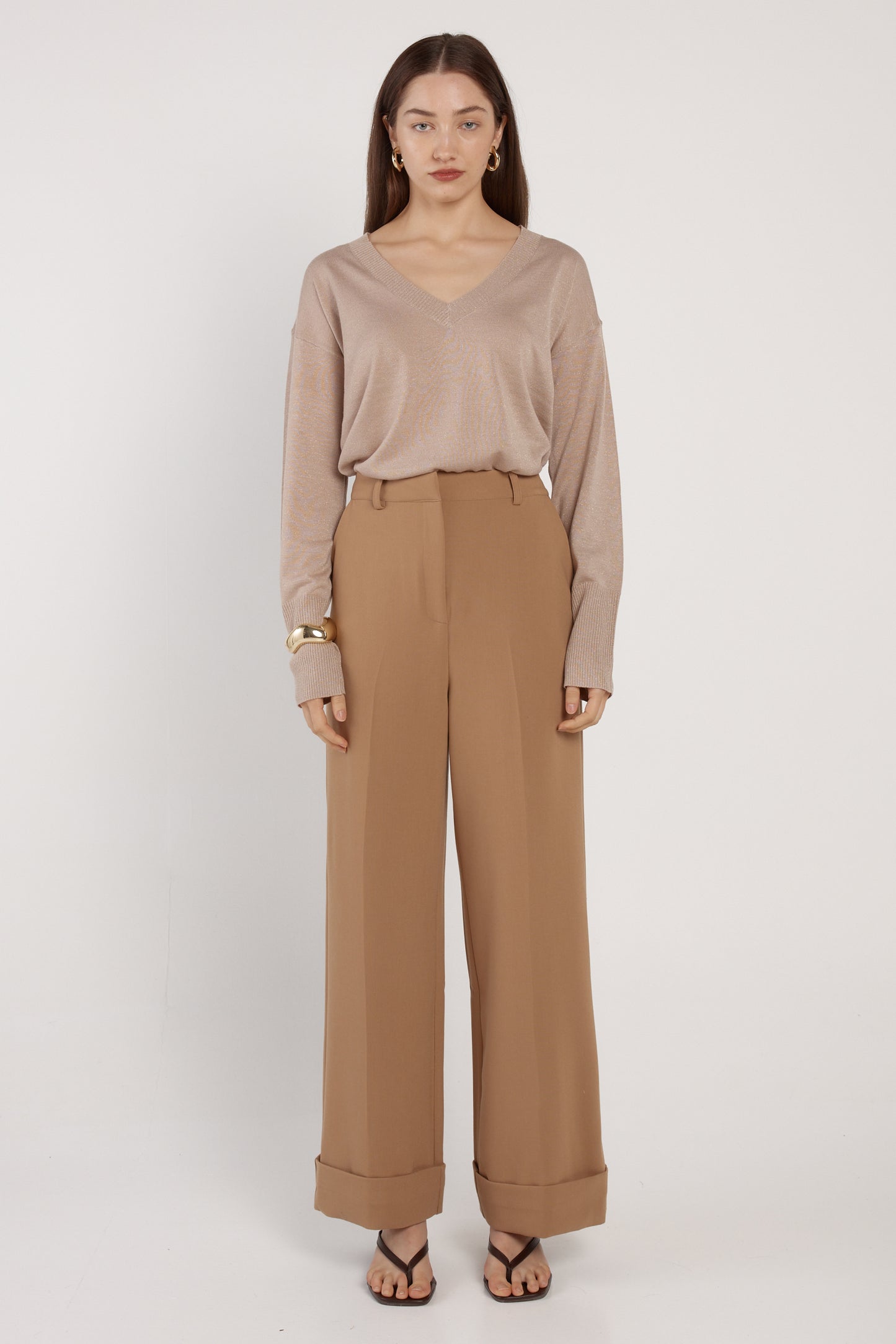 Fate & Becker Elka Wide Leg Pant - Camel