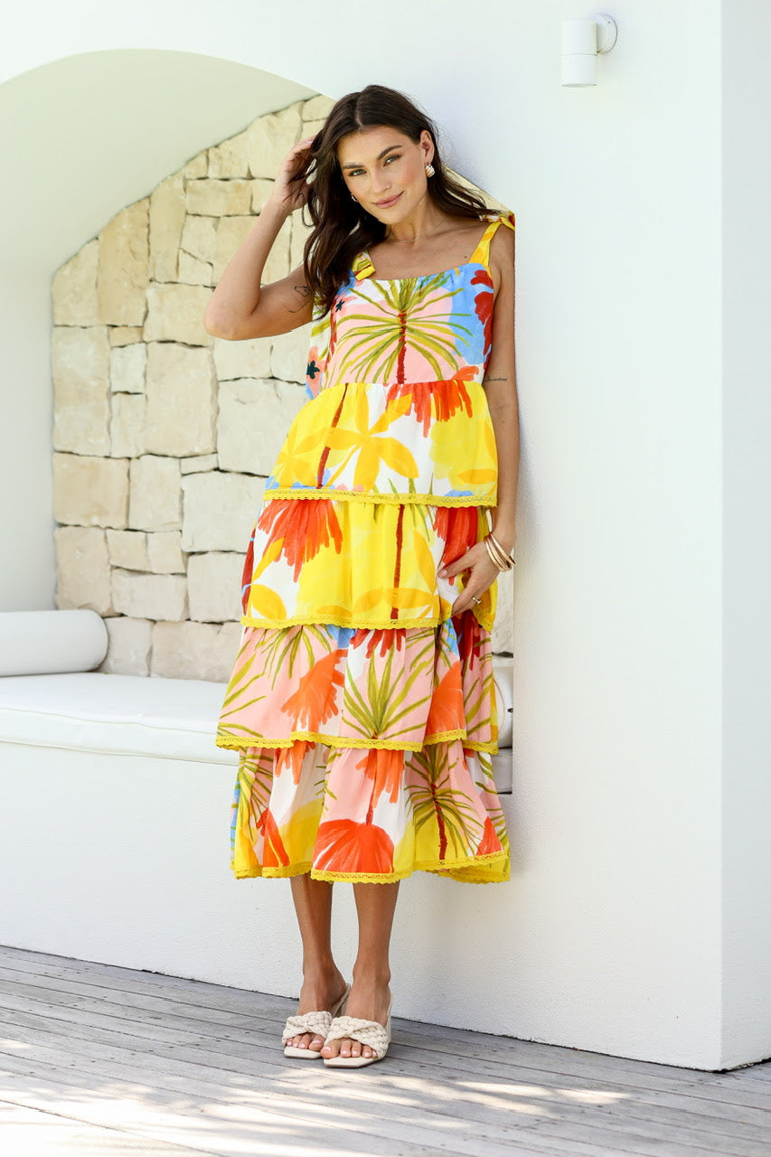 Summer Spritz Dress - Yellow