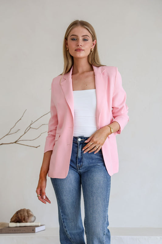 Charlotte Blazer - Blush Pink