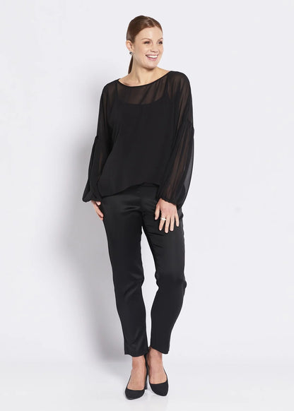Philosophy Aust. Madonna Stretch Satin Pant - Black