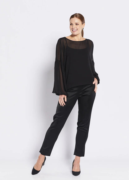 Philosophy Aust. Madonna Stretch Satin Pant - Black