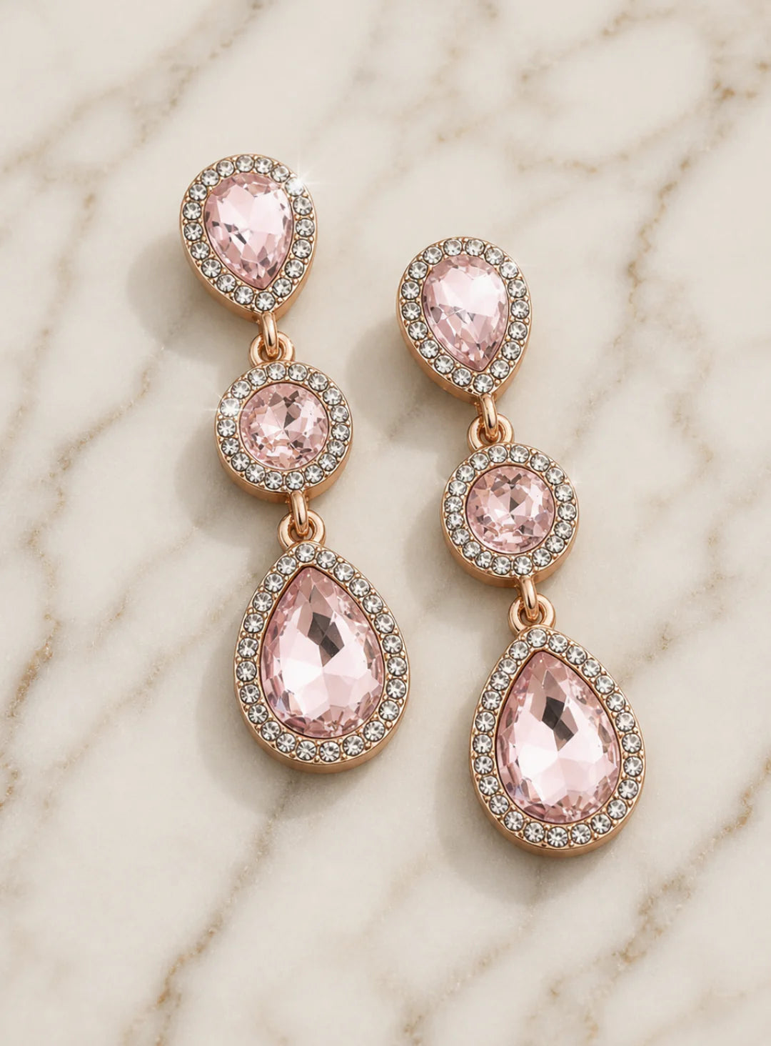 Vivienne Earrings - Pink