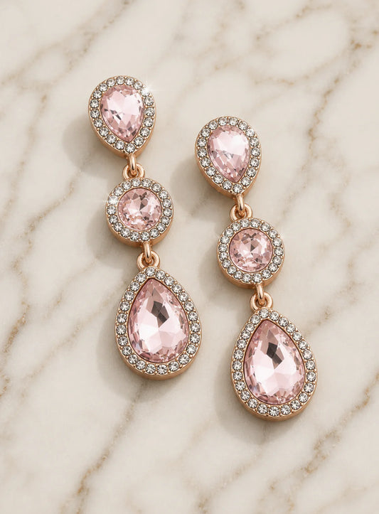 Vivienne Earrings - Pink