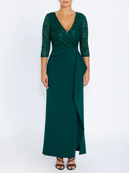 Anthea Crawford Lyndal Gown - Evergreen