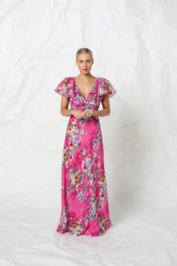 Kachel Mel Dress - Rose Romance Print