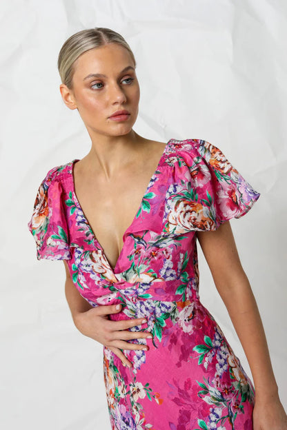 Kachel Mel Dress - Rose Romance Print