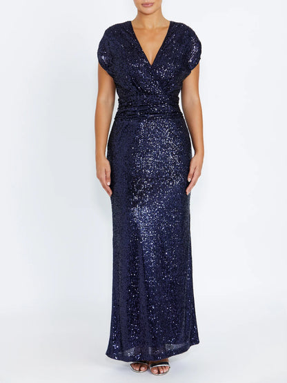 Anthea Crawford Calista Gown - Navy