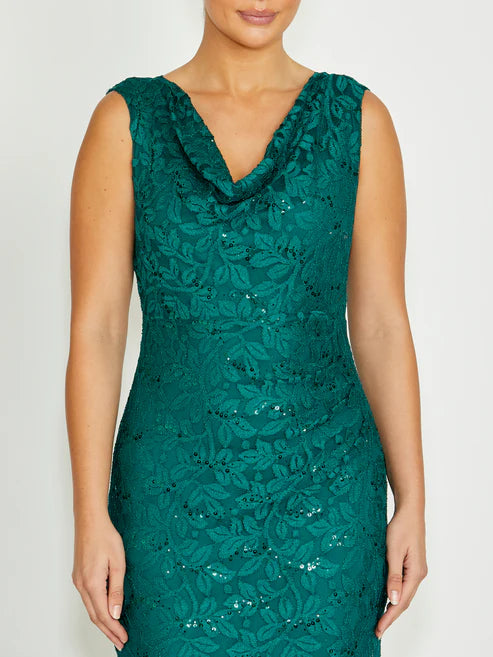 Anthea Crawfrod Elisa Gown in Green Slate