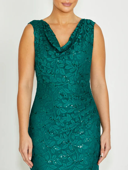 Anthea Crawfrod Elisa Gown in Green Slate