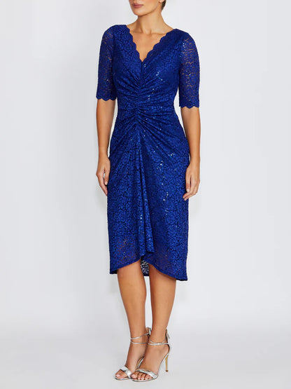 Anthea Crawford Nina Cocktail Dress - Periwinkle Blue