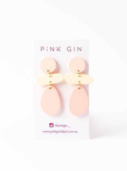 Pink Gin Piper Earrings