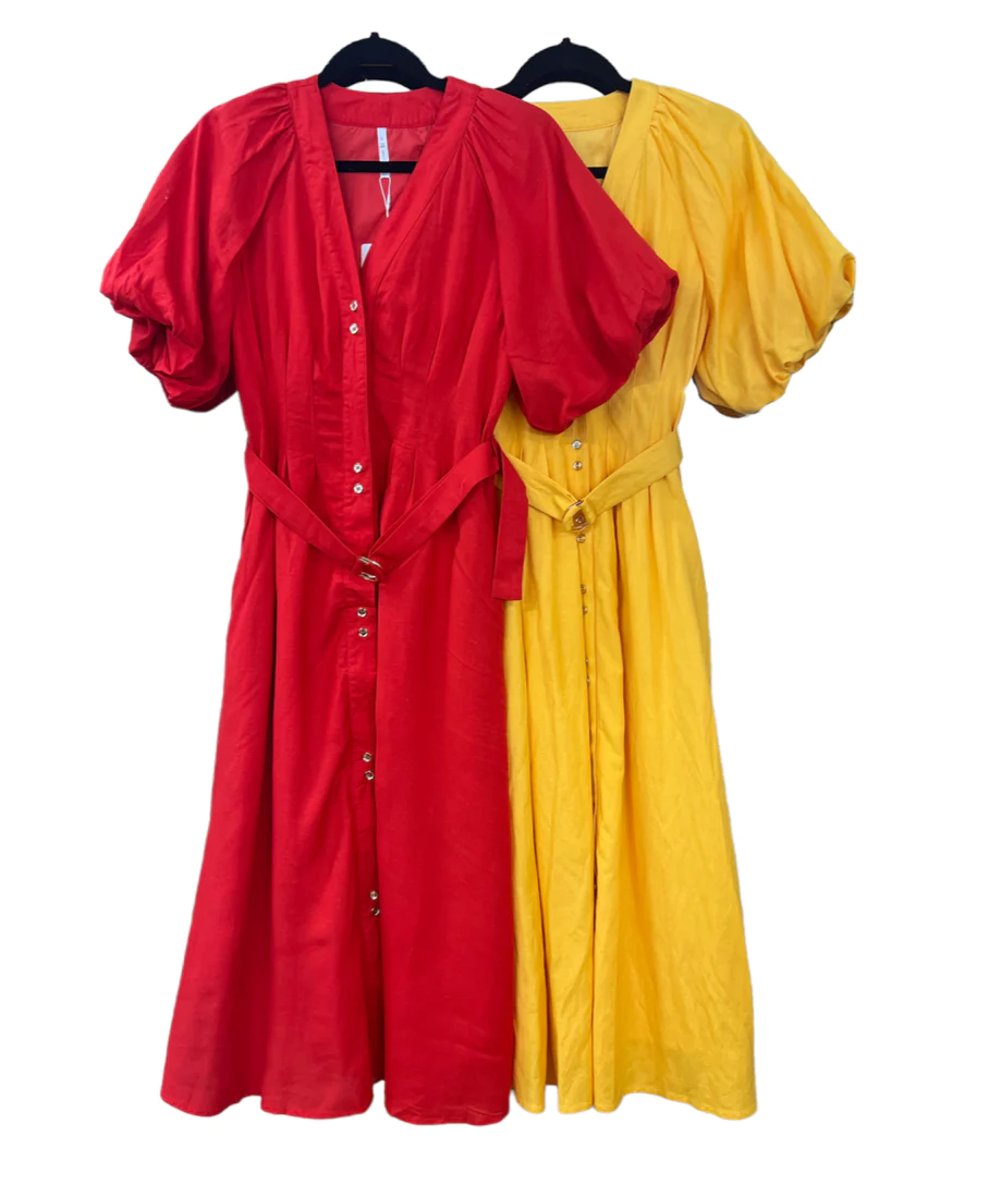 Arlo Midi Dress - Red