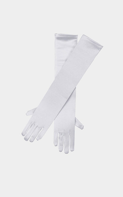 Debutante Gloves - Pure White