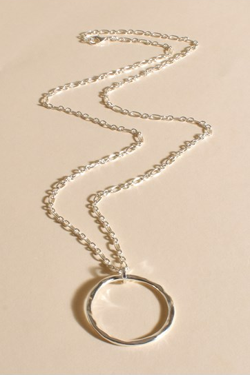 Jones Simple Pendant Necklace - Silver