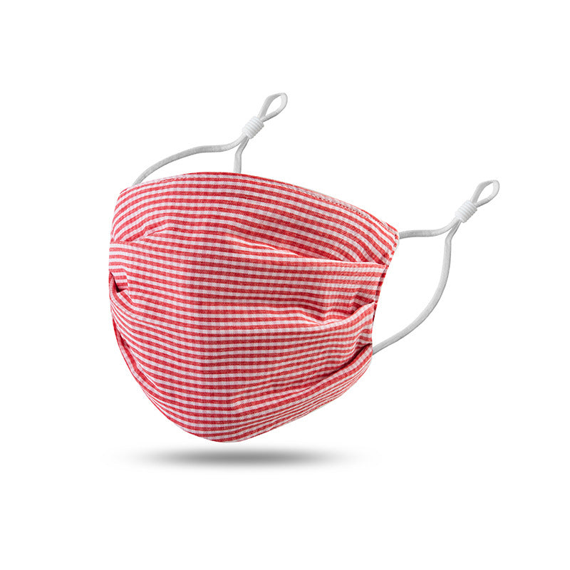 Washable Cotton Face Mask - Red Gingham